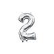 13in Air-Filled Silver Number Balloon (2)
